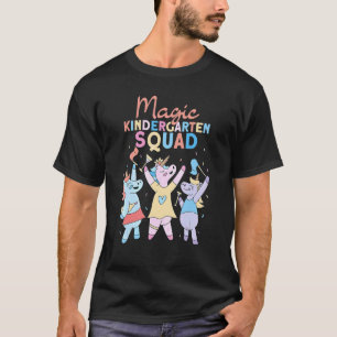 Camiseta Esquadrão Mágico do Jardim de Infância Professor