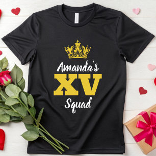 Camiseta Esquadrão Mis Quince Quinceanera 20 30 40 Aniversá