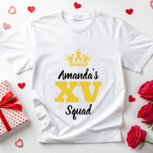 Camiseta Esquadrão Mis Quince Quinceanera 20 30 40 Aniversá