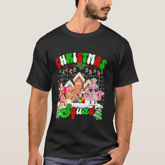 Camiseta Esquadrão Natal Engraçado Biscoito Boujee Pine Tre (Frente)