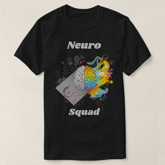 Camiseta esquadrão neuro 3 (Frente do Design)