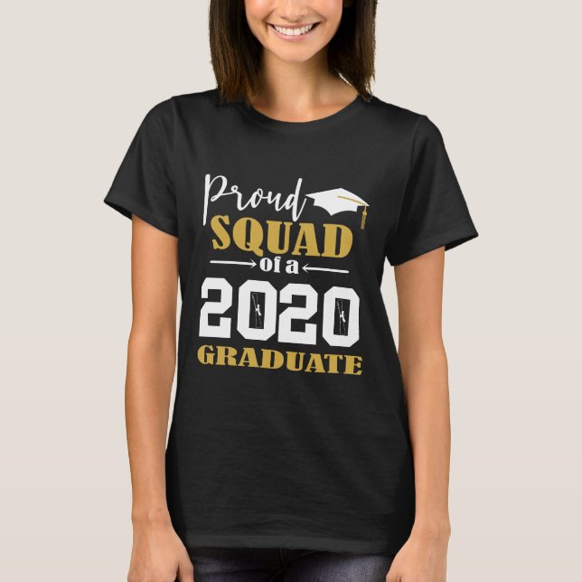 Camiseta Esquadrão Orgulhoso de um Formando branco 2020 (Frente)