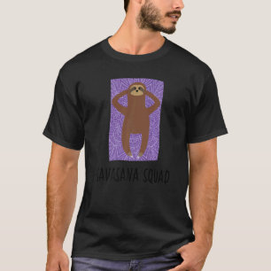 Camiseta Esquadrão Savasana Praticante Instrutor Preguiça Y