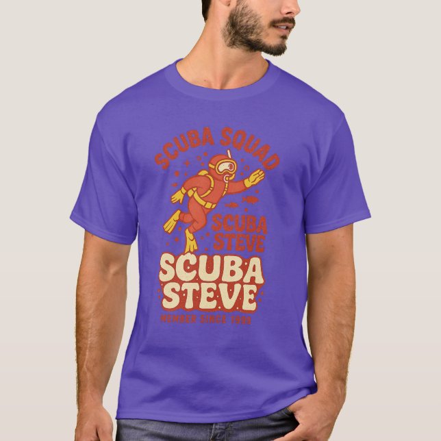 Camiseta Esquadrão Scuba Steve Scuba (Frente)