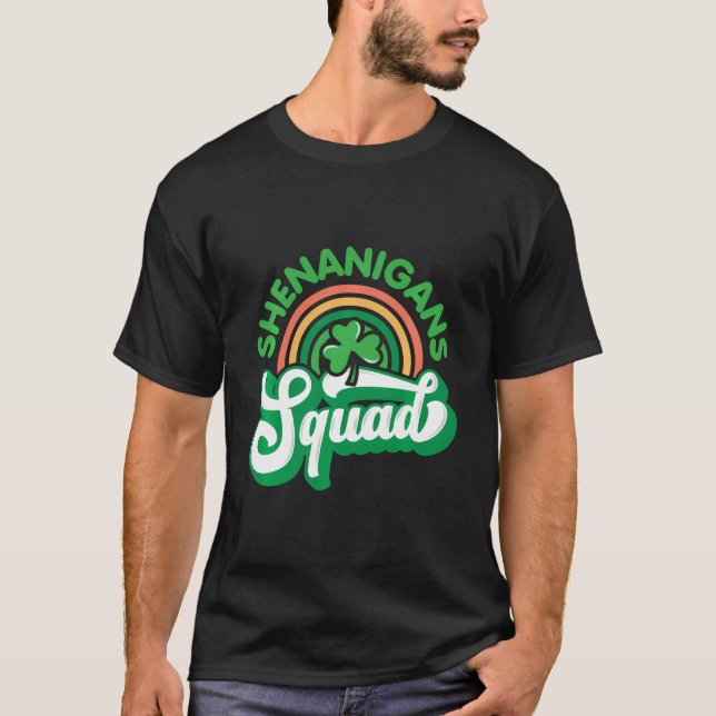 Camiseta Esquadrão Shenanigans - Rua Engraçada. Drinki Dia  (Frente)