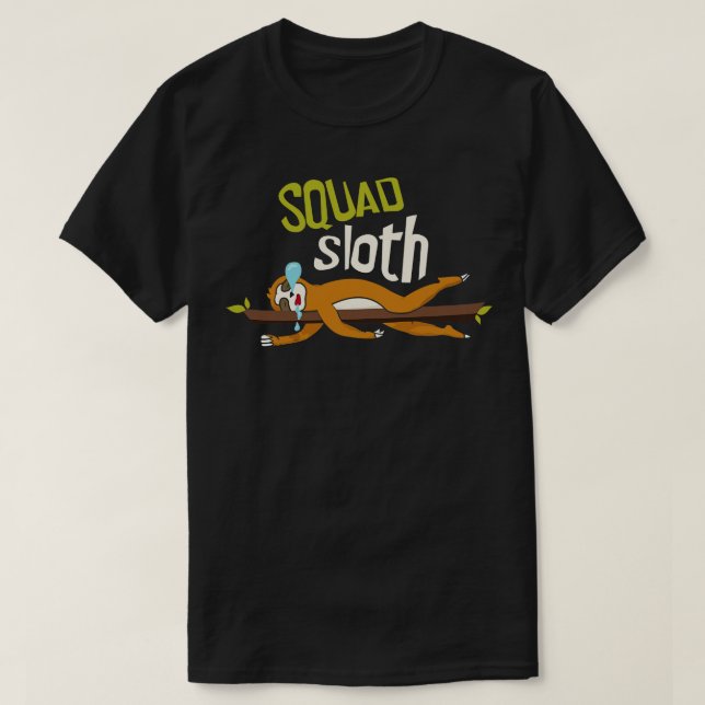 Camiseta Esquadrão Sloth (Frente do Design)