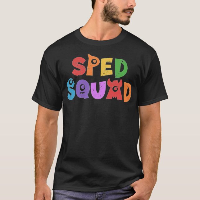 Camiseta Esquadrão Sped para Educação Especial para Profess (Frente)