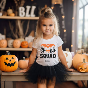 Camiseta Esquadrão Spooky personalizou crianças da época da