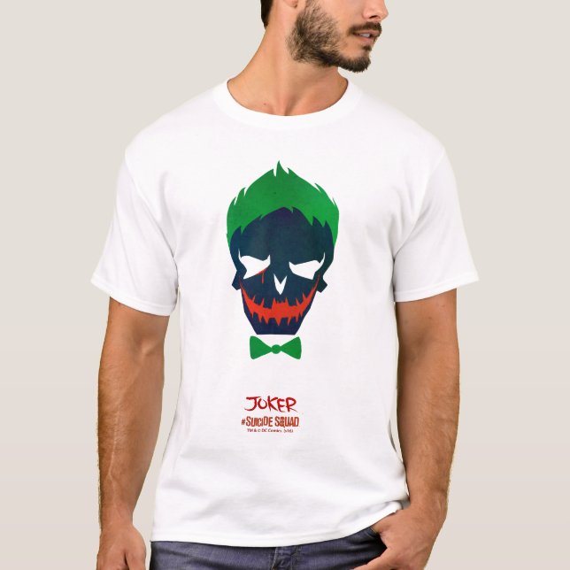 Camiseta Esquadrão Suicida | Ícone Cabeça de Joker (Frente)
