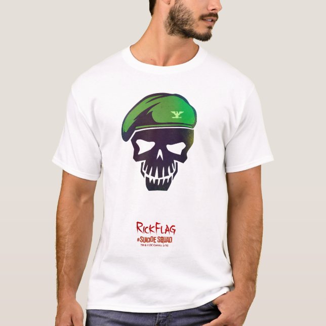 Camiseta Esquadrão Suicida | Ícone Cabeçalho do Rick (Frente)