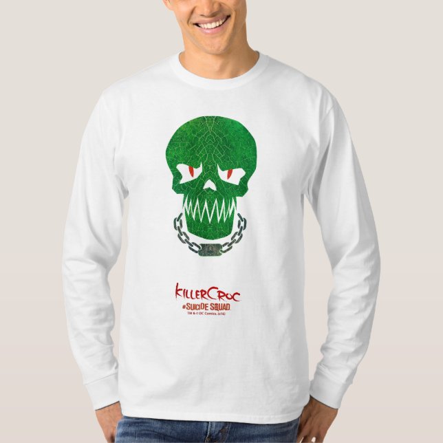 Camiseta Esquadrão Suicida | Ícone da cabeça da Killer Croc (Frente)