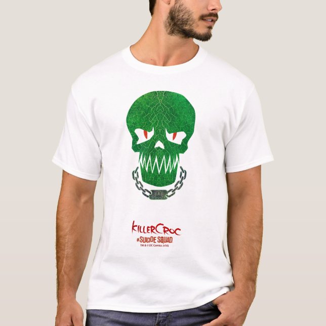 Camiseta Esquadrão Suicida | Ícone da cabeça da Killer Croc (Frente)