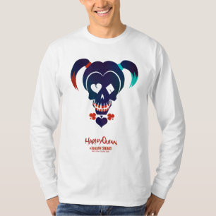Camiseta Esquadrão Suicida   Ícone da cabeça de Harley Q