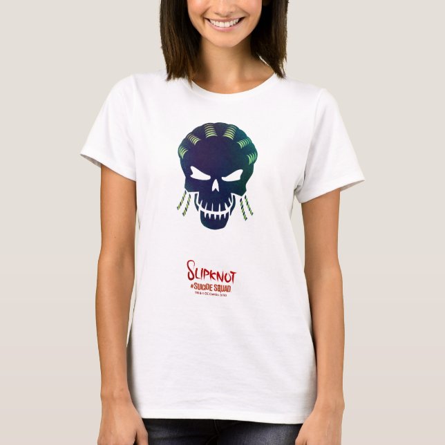 Camiseta Esquadrão Suicida | Ícone de cabeça de slipknot (Frente)