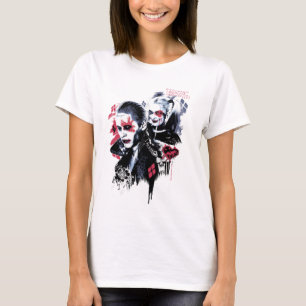 Camiseta Esquadrão Suicida Joker & Harley Painted Grafit