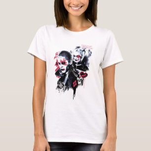 Camiseta Esquadrão Suicida Joker & Harley Painted Grafit