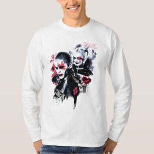 Camiseta Esquadrão Suicida Joker & Harley Painted Grafit