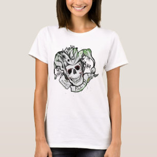 Camiseta Esquadrão Suicida   Joker Skull "All In" Tattoo A