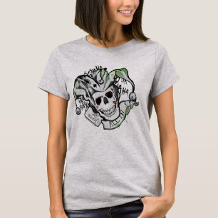 Camiseta Esquadrão Suicida   Joker Skull "All In" Tattoo A