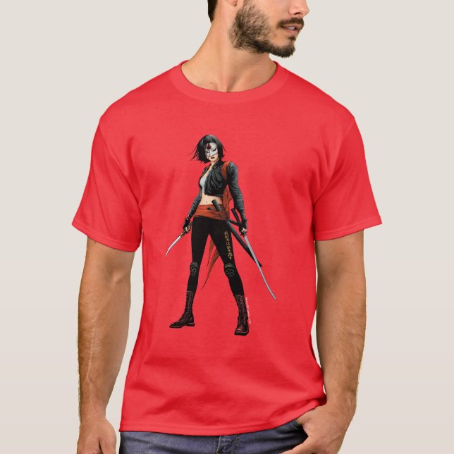 Camiseta Esquadrão Suicida | Katana Quic Book Art (Frente)