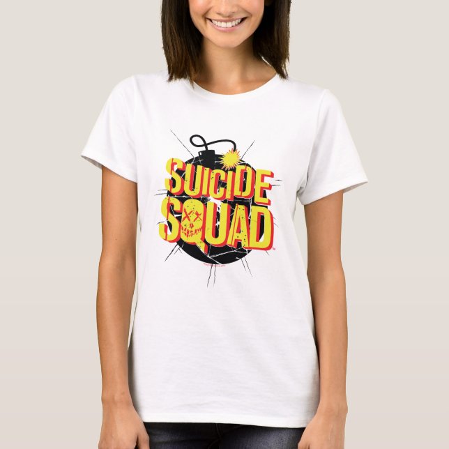 Camiseta Esquadrão Suicida | Logotipo da bomba 3 (Frente)