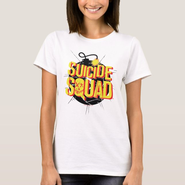 Camiseta Esquadrão Suicida | Logotipo da bomba 3 (Frente)