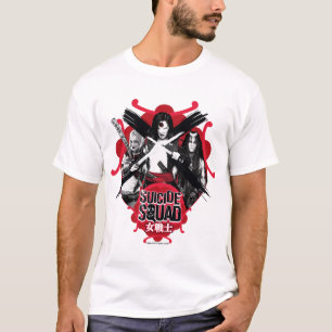 Camiseta Esquadrão Suicida Raparigas "Guerreira Feminina"