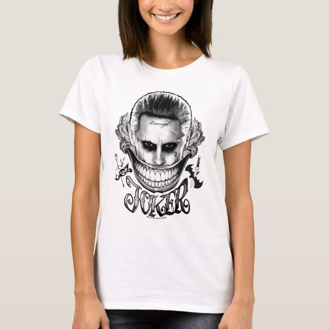 Camiseta Esquadrão Suicida | Sorriso de Joker 2 (Frente)