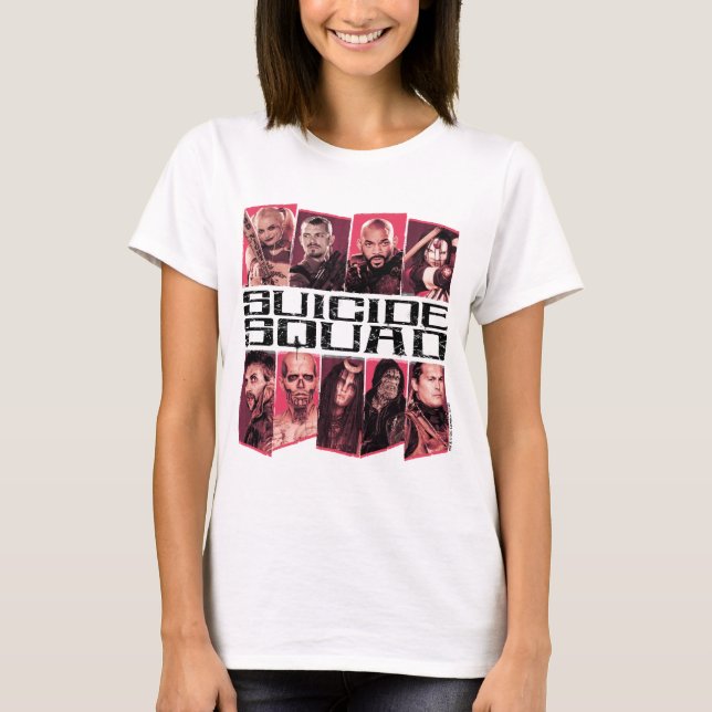 Camiseta Esquadrão Suicida | Task Force X Grupo Emblem (Frente)