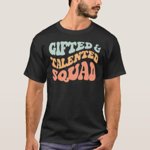 Camiseta Esquadrão Talentoso Vintagem da Onda Groovy