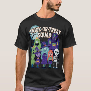 Camiseta Esquadrão Trick-or-Treat - Diversão do Halloween p