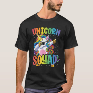 Camiseta Esquadrão Unicórnio para Mulheres Meninas Dabbing