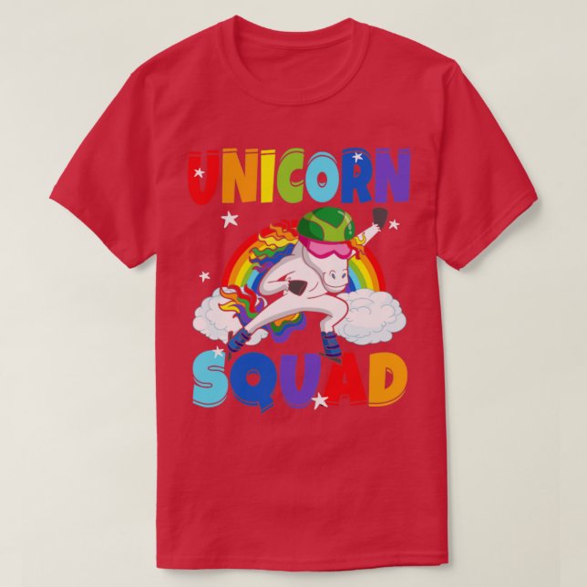 Camiseta Esquadrão Unicórnio Skate De Velocidade Ice Esport (Frente do Design)