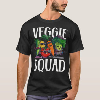 Camiseta Esquadrão Veggie Festa Retro Vegetariana Vegana Ve