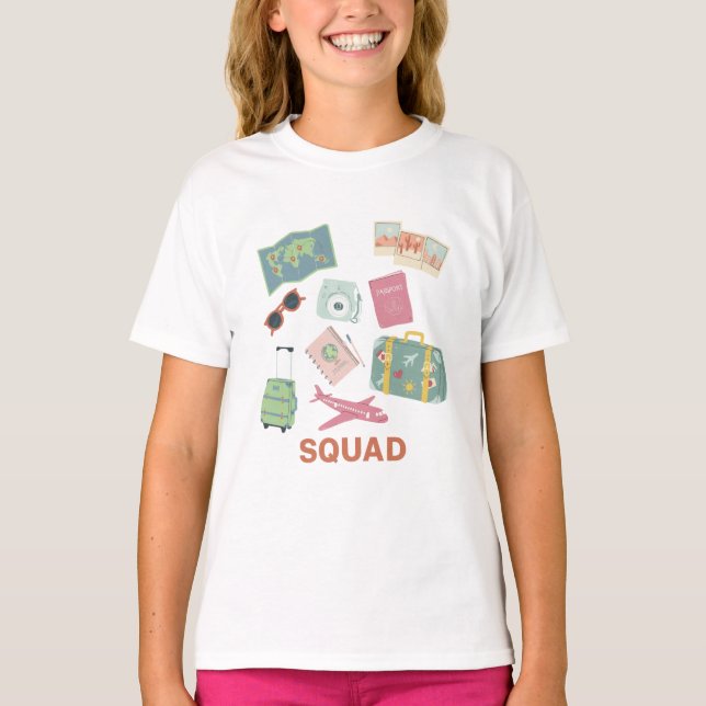 Camiseta Esquadrão viagem - Essencial para Férias Cortantes (Frente)