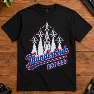 Camiseta Esquadrilha de Caça Thunderbirds da Força Aérea Es