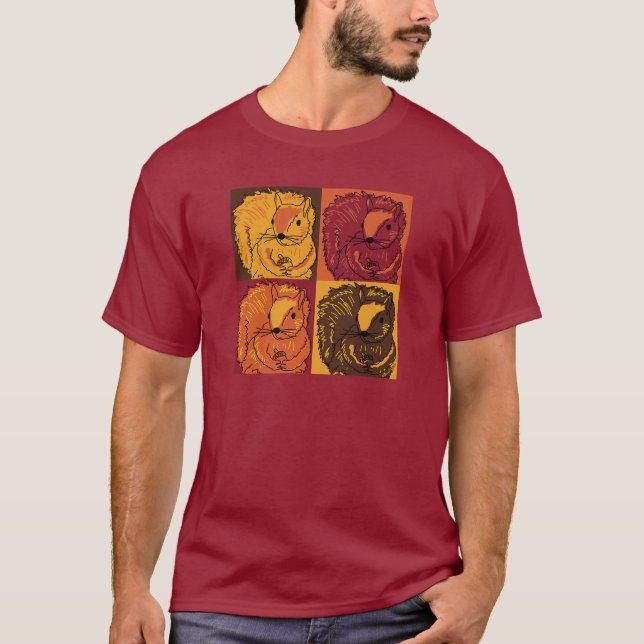 Camiseta Esquadrões de Arte Pop de outono (Frente)