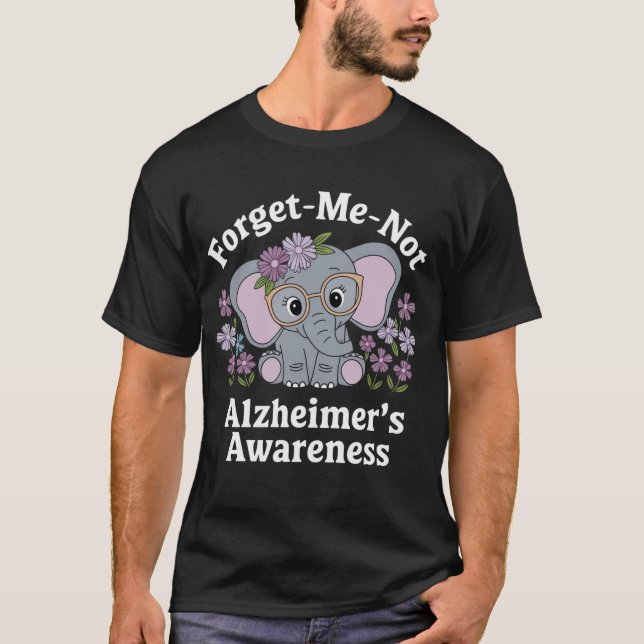 Camiseta Esqueça-me de que Alzheimer não é elefante (Frente)
