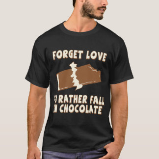 Camiseta Esqueça o amor, mim queda da preferencialmente no