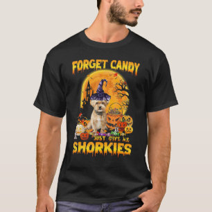 Camiseta Esqueça o Doce, Me Dê Shorkies Abóbora Dia das Bru