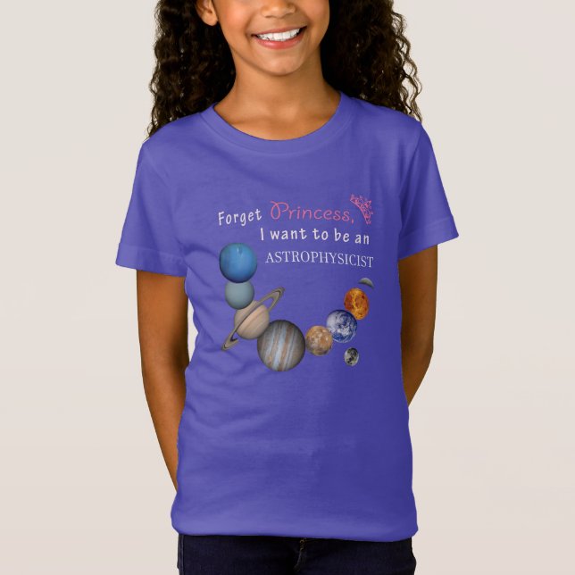 Camiseta Esqueça Princesa - Astrofísico (Frente)
