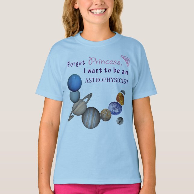 Camiseta Esqueça Princesa - Astrofísico (Frente)