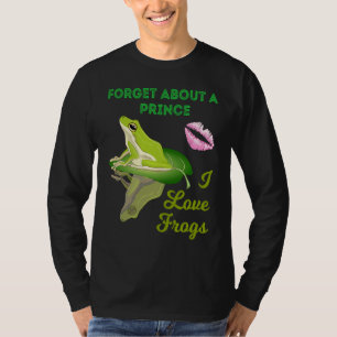 Camiseta Esqueça Sobre Um Príncipe Eu Amo Sapos Garotas Sa