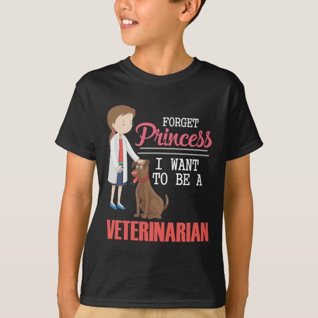 Camiseta Esquece a Princesa Veterinária Pet Lover Animal (Frente)