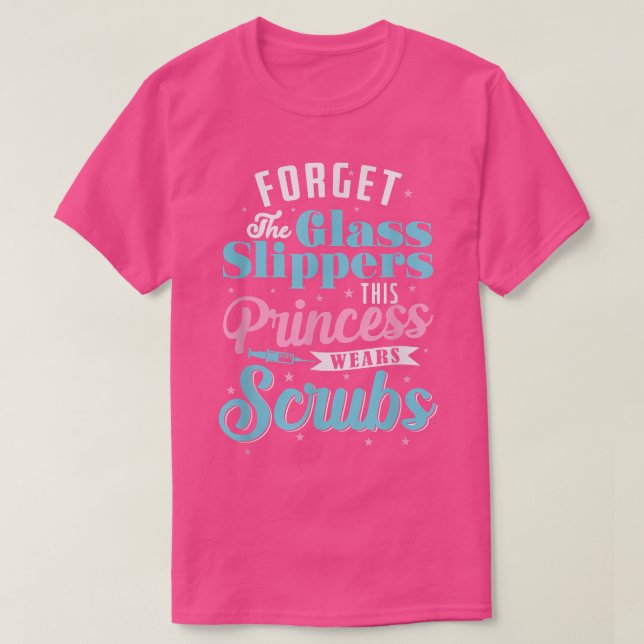 Camiseta Esquece as escovas de vidro princesa (Frente do Design)