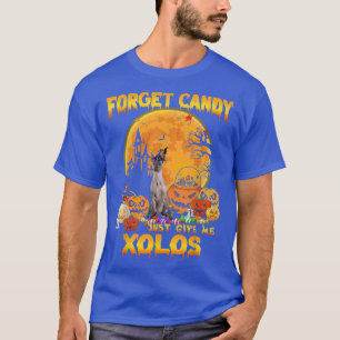 Camiseta Esquece Candy Apenas Me Dê Xoloitzcuintlis Pumpkin