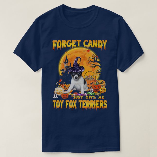 Camiseta Esquece, Candy, Dá-Me Brinquedo Para Terriers Pump (Frente do Design)