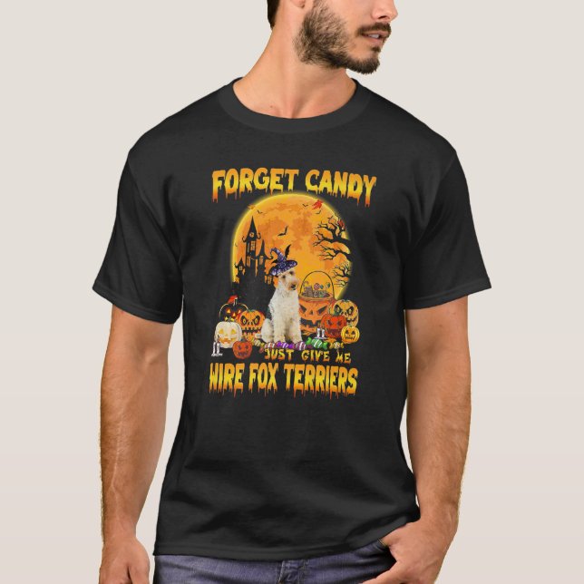 Camiseta Esquece, Candy, Dá-Me O Fio Fox Terriers Pumpki (Frente)