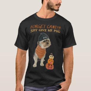 Camiseta Esquece, Candy, Dá-Me Pug, Pumpkin Halloween P