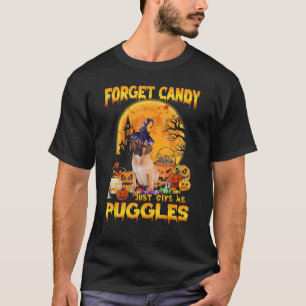 Camiseta Esquece, Candy, Dá-Me Puggles Pumpkin Hallowee